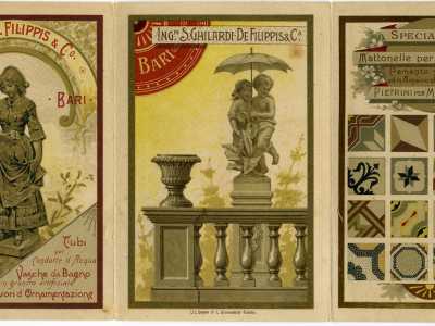 ...e infatti nei cataloghi e manifesti pubblicitari dell�epoca si trovano i due nomi accostati, assieme al numeroso e vario elenco delle loro produzioni